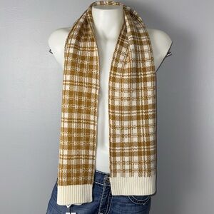 NWT Timberland Warm Winter Scarf Cream and Golden Brown